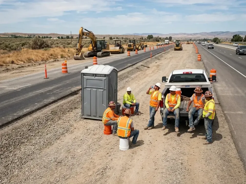 highway-road-construction-crew-007 — frequently asked questions, Porta Potty and Restroom Rentals in Costa Mesa, CA